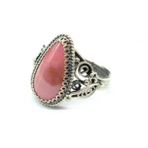 Кольцо родонит " Орлец " 13*21мм.