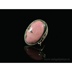 Кольцо родонит 23*30мм