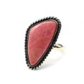 Кольцо с родонитом " Орлец " 17*29мм Кольцо с родонитом " Орлец " 17*29мм