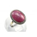 Кольцо родонит " Орлец " овал 15*19мм.