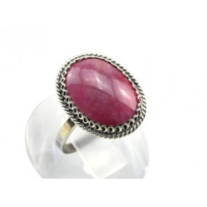 Кольцо родонит " Орлец " овал 15*19мм.