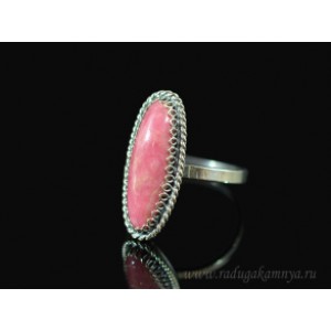Кольцо родонит 10*23мм