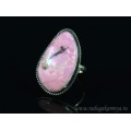 Кольцо родонит " Грация " 22*35мм