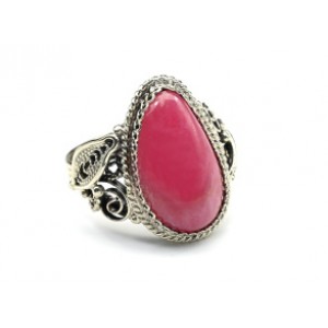 Кольцо родонит "Орлец" 15*23мм.