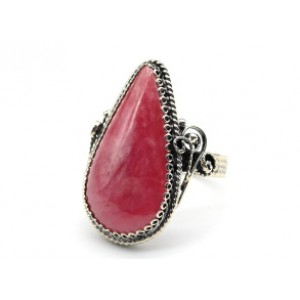 Кольцо родонит " Капля " 18*30мм Кольцо родонит " Капля " 18*30мм
