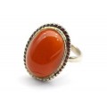 Кольцо с сердоликом " Овал " 16*21мм