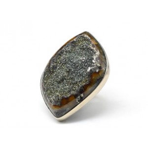 Кольцо симбирцит " Русалка " 36*52мм