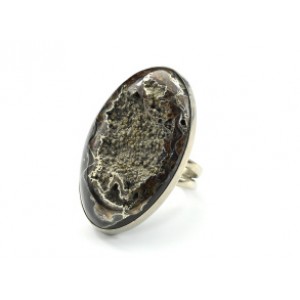 Кольцо симбирцит "Овал" 25*41мм.
