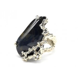 Кольцо соколиный глаз 20*30мм Кольцо соколиный глаз 20*30мм