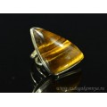 Кольцо тигровый глаз " Грация " 26*43мм