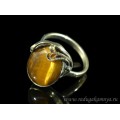 Кольцо с тигровым глазом 14*17мм