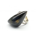 Кольцо соколиный глаз "Грация" 18*36мм