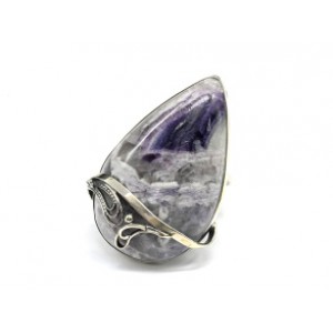 Кольцо с флюоритом 30*44мм