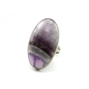 Кольцо с флюоритом " Овал " 24*42мм