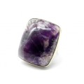 Кольцо с флюоритом " Прямоугольник " 24*29мм.
