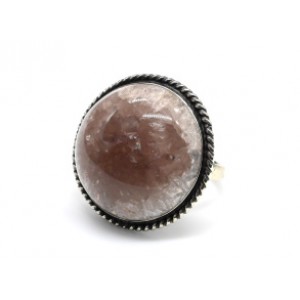 Кольцо с флюоритом " Круг " 27мм