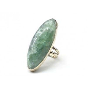 Кольцо с флюоритом " Овал " 18*49мм