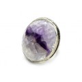 Кольцо с флюоритом овал 29*33мм