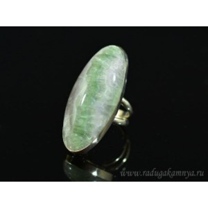 Кольцо с флюоритом " Овал " 20*44мм