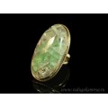 Кольцо с флюоритом овал 25*43мм