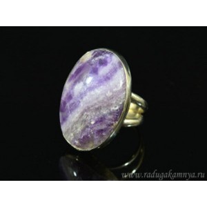 Кольцо с флюоритом "Овал" 21*30мм