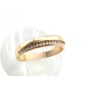 Кольцо с925 позолота и фианитами ,  2гр (иск.)