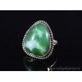 Кольцо хризопраз 24*27мм