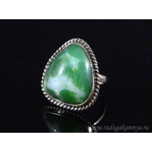 Кольцо хризопраз 24*27мм