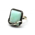 Кольцо с хризопразом 19*21мм