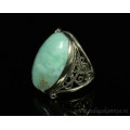 Кольцо хризопраз 18*28мм