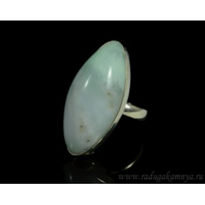 Кольцо хризопраз рис, 18*37мм