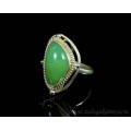Кольцо хризопраз грация 17*24мм