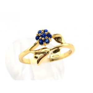 Кольцо со шпинелью "тюльпан"  (иск.)