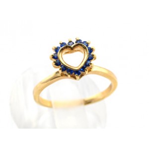 Кольцо шпинель синий контур сердце (иск.) Кольцо шпинель синий контур сердце (иск.)