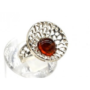 Кольцо с янтарем C925 круг 18мм коньячный , 3,58гр (иск.) Кольцо с янтарем C925 круг 18мм коньячный , 3,58гр (иск.)