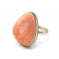Кольцо с яшмой " Грация " 16*21мм