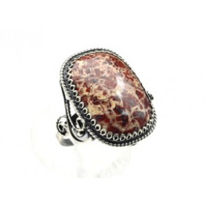 Кольцо с яшмой 19*25мм.