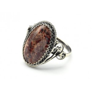 Кольцо яшма 14*24мм