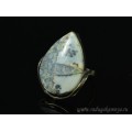 Кольцо яшма " Капля " 23*30мм