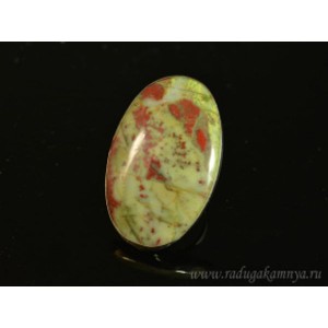 Кольцо яшма " Овал ", 31*50мм