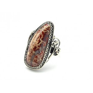 Кольцо яшма 15*31мм.