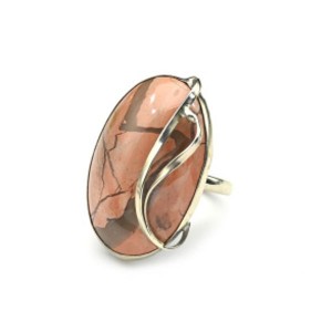 Кольцо яшма 22*35мм