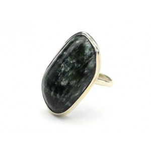Кольцо серафинит "Грация" 16*28мм