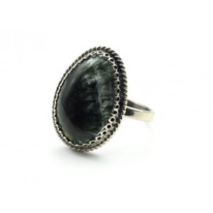 Кольцо серафинит "Капля" 15*21мм