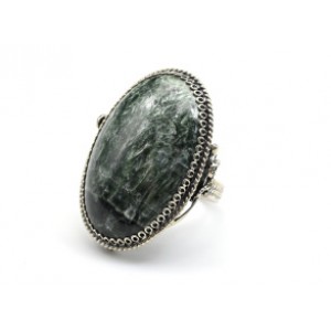 Кольцо серафинит " Овал " 24*34мм
