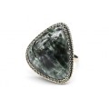 Кольцо серафинит " Грация " 23**28мм