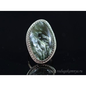 Кольцо серафинит, 20*30мм