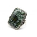Кольцо серафинит " Прямоугольник " 23*31мм