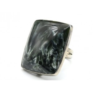 Кольцо серафинит " Прямоугольник " 33*35мм