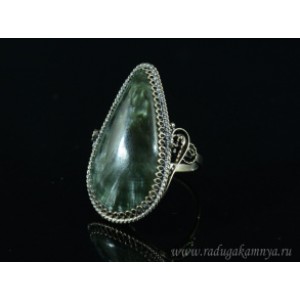 Кольцо серафинит " Капля " 20*36мм